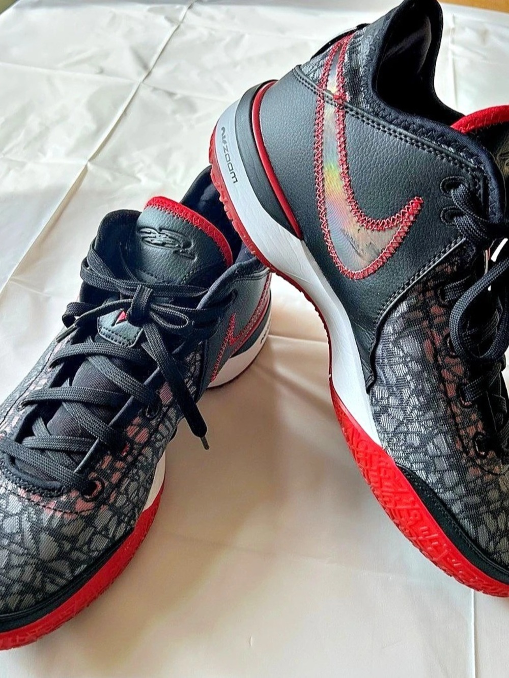 Nike LeBron Witness 8 FaZe Clan Basketball Sneakers Black & Red